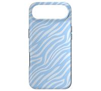 Custodia per iPhone Air Soft Light Blue Wavy Free Lines Relaxing Art Nouveau Pattern