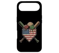 Custodia per iPhone Air Softball Drip Camo T-Shirt - Bandiera USA Home Plate Patriotic