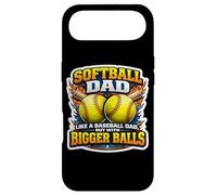 Custodia per iPhone Air Softball Papà come un baseball ma con palle più grandi Gag divertente