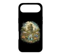 Custodia per iPhone Air Solarpunk Energia eolica Eco Future Nature Tech Design