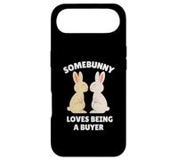 Custodia per iPhone Air Somebunny Loves Being a Buyer - Coniglietto pasquale regalo di lavoro