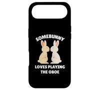 Custodia per iPhone Air Somebunny Loves Playing Oboe simpatico coniglietto pasquale regalo
