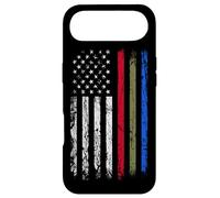 Custodia per iPhone Air Sottile, rosso, verde, blu, linea, bandiera, polizia, vigili del fuoco, militari