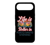 Custodia per iPhone Air Souvenir per le vacanze "La vita è migliore a Porto Santo Stefano!"