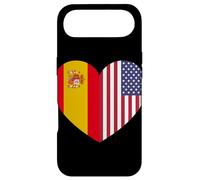 Custodia per iPhone Air Spain and USA Flags: United in Friendship and Pride