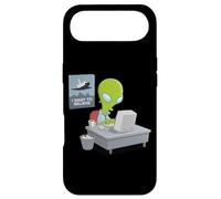 Custodia per iPhone Air Spazio scientifico Voglio Credere Alien X Parodia Nerd Geek Lol