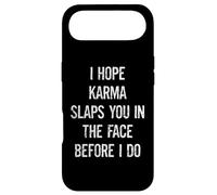 Custodia per iPhone Air Spero che il Karma ti schiaffi in faccia prima di essere sarcastico