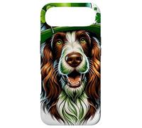 Custodia per iPhone Air Spinone Italiano Dog St Patricks Day Opera d'arte