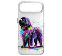 Custodia per iPhone Air Splash Art Newfoundland Dog Newfie