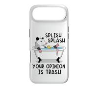 Custodia per iPhone Air Splish Splash La tua opinione è Trash Opossum Bath