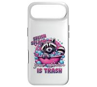 Custodia per iPhone Air Splish Splash La tua opinione è Trash Raccoon Bath