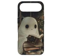 Custodia per iPhone Air Spooky Ghost Reading Holiday Christmas Tree