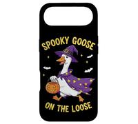 Custodia per iPhone Air Spooky Goose On The Loose Funny Witch Pumpkin Halloween
