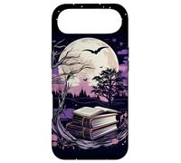 Custodia per iPhone Air Spooky Moon Haunted Scene Halloween Book Lovers Reader