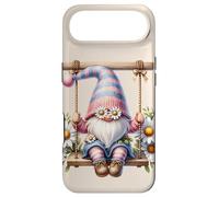 Custodia per iPhone Air Spring Gnome Sitting On Outdoor Swing Cute Daisy Flower