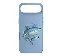 Custodia per iPhone Air Squalo feroce nei toni del blu