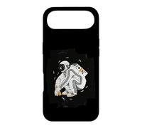 Custodia per iPhone Air Squatting Gopnik Slav with tracksuit in space T-shirt