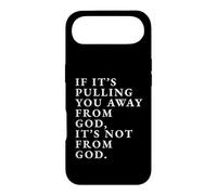 Custodia per iPhone Air Stampa con citazione motivazionale "If It's Pulling You Away From God"