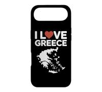 Custodia per iPhone Air Stampa con mappa dei cuori "I Love Greece"