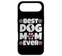 Custodia per iPhone Air Stampe di zampa di cane con scritta "Best Dog Mom Ever", idea regalo