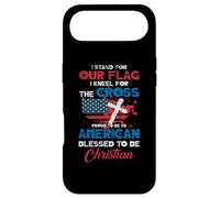 Custodia per iPhone Air Stand For Flag Kneel For Cross Proud Be American Christian