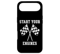 Custodia per iPhone Air Start Your Engines Race Mom Bandiera a scacchi