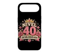 Custodia per iPhone Air Stemma a forma di corona rosa Nivel 40 Desbloqueado 40th Roses