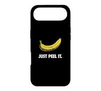 Custodia per iPhone Air Stencil con design umoristico con motivo a banana e scritta "Just Peel It"