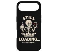 Custodia per iPhone Air Still Loading Stanco Groggy Scheletro Caffè Divertente Design Meme