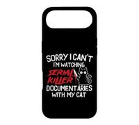 Custodia per iPhone Air Sto guardando documentari serial killer con il mio gatto