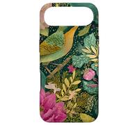 Custodia per iPhone Air Stylized tropical Bird and Pink Flower Jungle Pattern