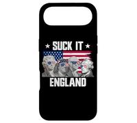 Custodia per iPhone Air Suck It England Padri fondatori 4 luglio