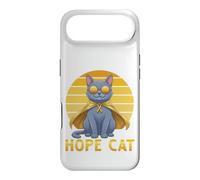 Custodia per iPhone Air Supporto per il cancro infantile con nastro blu giallo russo Hope Cat