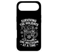 Custodia per iPhone Air Surviving Holidays, Divertente Natale, Snowman Coffee