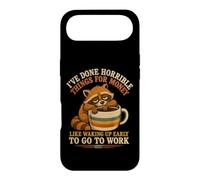 Custodia per iPhone Air Svegliarsi presto per lavorare il caffè procione stanco