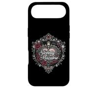 Custodia per iPhone Air Sweetly Macabre Gothic Skull Bat Roses Floral Heart Design