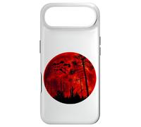 Custodia per iPhone Air T-shirt con pipistrelli volanti gotico sangue rosso luna
