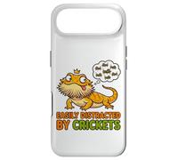Custodia per iPhone Air T-shirt divertente con drago barbuto distratto da crickets