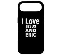 Custodia per iPhone Air T-shirt "I Love Jesus and Eric" con nome ERIC