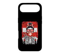 Custodia per iPhone Air T-shirt Swiss Skeleton Fun Art