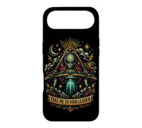 Custodia per iPhone Air Take Me To Your Leader Divertente Alien UFO Retro Space Adventure