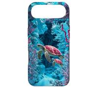 Custodia per iPhone Air Tartaruga marina barriera corallina amante dell'oceano Fauna marina