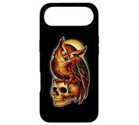 Custodia per iPhone Air Tatuaggio Mystic Owl Skull Full Moon - Design estetico scuro