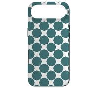 Custodia per iPhone Air Teal White Circle With Corners Star Oceanic Nautical Pattern