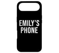 Custodia per iPhone Air Telefono di Emily Nero Bianco Nome Emily