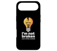 Custodia per iPhone Air Testo divertente Memes Funny I'm Not Broken Just A Little Cracked