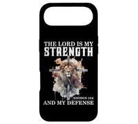 Custodia per iPhone Air The Lord is My Strength & My Defense Bible Lion Exodus 15:2