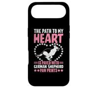 Custodia per iPhone Air The Path To My Heart Is Paved With German Shepherd Paw Print