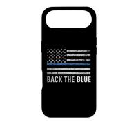Custodia per iPhone Air Thin Blue Line Back the Blue American Flag Police Support