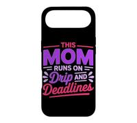 Custodia per iPhone Air THIS MOM RUNS ON DRIP AND DEADLINES